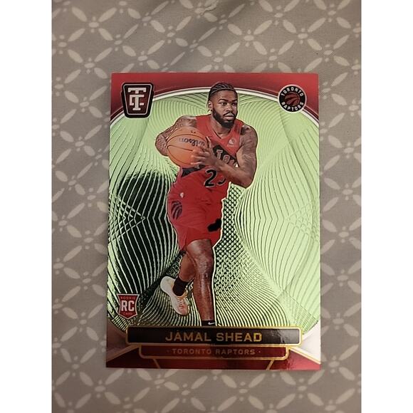 Jamal Shead 2024-25 Totally Certified #156 - Platinum Green SSP /99 - Rookie - Picture 1 of 3